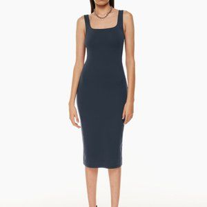 Aritizia Babaton Contour Squareneck Midi Dress - Total Eclipse (Navy)